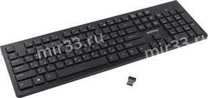 Клавиатура беспроводная SmartBuy, 206, мембранная, цвет: чёрный