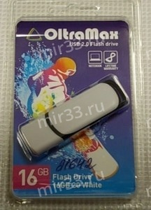 Флеш-накопитель 16Gb OltraMax USB 2.0 20 White