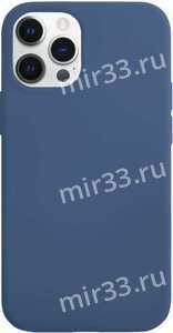 Чехол силиконовый без бренда для APPLE iPhone XS MAX, Silicon Case Full, тонкий, непрозрачный, синий