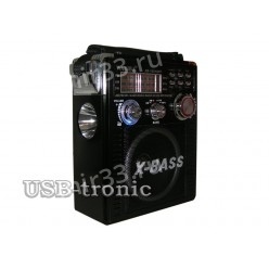 Радио приемник X-Bass YG-201 c USB входом, цвет: чёрный