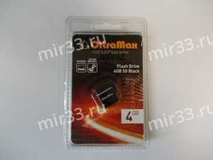 Флеш-накопитель 4Gb OltraMax Drive 50 Mini, USB 2.0, пластик, чёрный