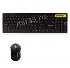 Набор клавиатура+мышь беспроводной SmartBuy, 23350AG, 1000 DPI, оптический, USB, цвет: чёрный