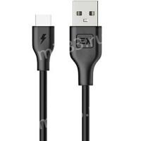 Кабель USB - Type-C Exployd EX-K-733 Classic, 0.2м, круглый, цвет: черный