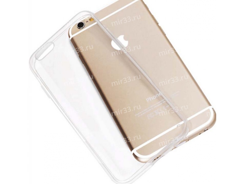 Силиконовая накладка ультратонкая для iPhone 6/6S прозрачная