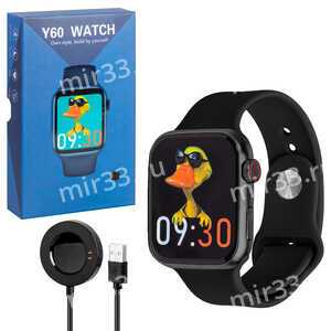 Умные смарт часы Smart Watch Y60 цвет: чёрный
