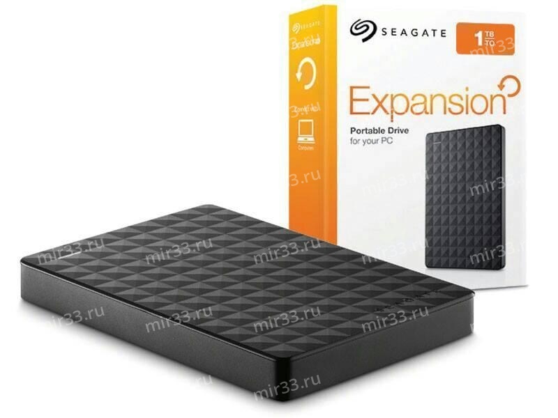 Внешний жёсткий диск Seagate 1 Tb 1000 Gb 2.5" expansion portable USB 3.0 чёрный
