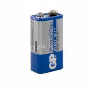 Батарейка Крона GP 6F22-1P-1P, Heavy Duty, цвет: синий, (1/10/500), (арт.GP 1604CEBRA-2 10/500)