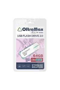 Флеш-накопитель 64Gb OltraMax 220, USB 2.0, пластик, зелёный