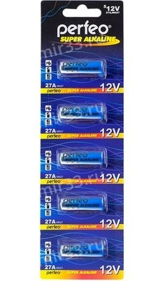 Батарейка A23 Perfeo MN21-5BL Super Alkaline, 12В, (5/70/1120)