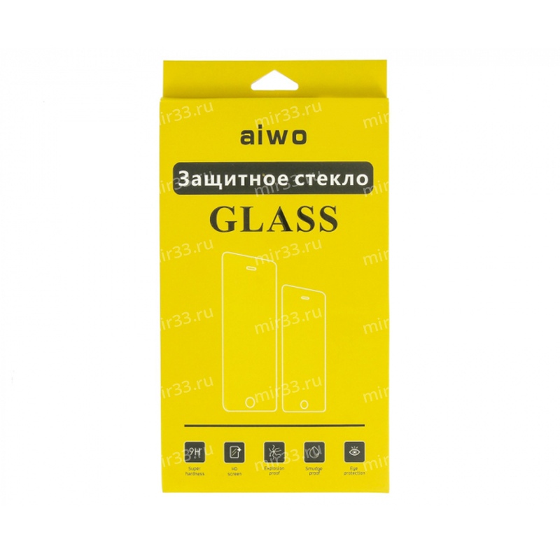 Стекло защитное Aiwo для HUAWEI P Smart/ Enjoy 7S, Full Screen, 0.33 мм, 2.5D, глянцевое, цвет: чёрн