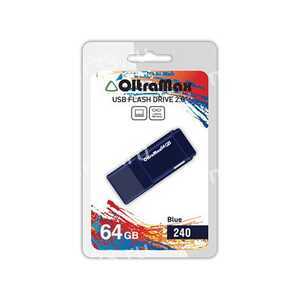 Флеш-накопитель 64Gb OltraMax 240, USB 2.0, пластик, синий