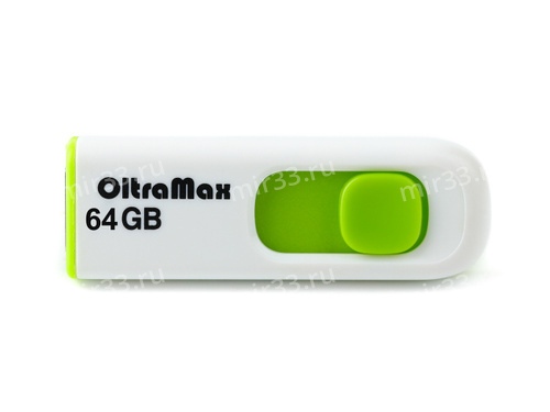 Флеш-накопитель 64Gb OltraMax 250, USB 2.0, пластик, зелёный