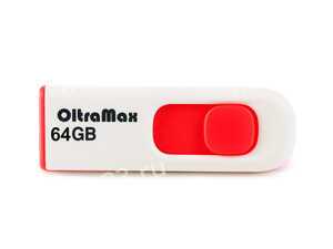 Флеш-накопитель 64Gb OltraMax 250, USB 2.0, пластик, красный