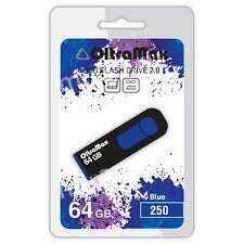 Флеш-накопитель 64Gb OltraMax 250, USB 2.0, пластик, синий