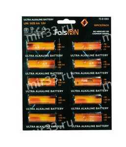 Батарейка AA FaisON LR6-18BL Super Alkaline, 1.5B, (18/180/720), (арт.FS-B-1080)