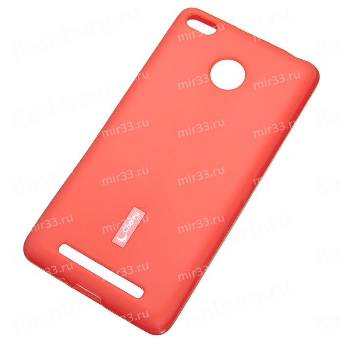 Чехол силиконовый Cherry для XIAOMI Redmi Note 5A Prime (32Gb), тонкий, матовый, цвет: красный