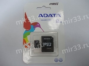 Micro SD 2Gb A-DATA с адаптером SD