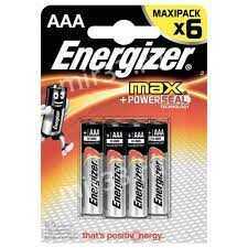 Элемент питания Energizer MAX LR03 BL6