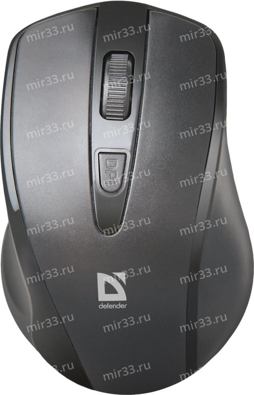Мышь беспроводная Defender, MM-265, Datum, 1200 DPI, оптическая, USB, 3 кнопки, цвет: чёрный