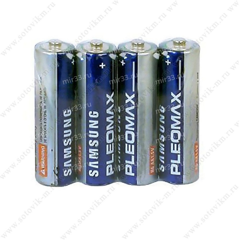 Батарейка AA Samsung Pleomax LR06-4P, 1.5В, (4/24/480)
