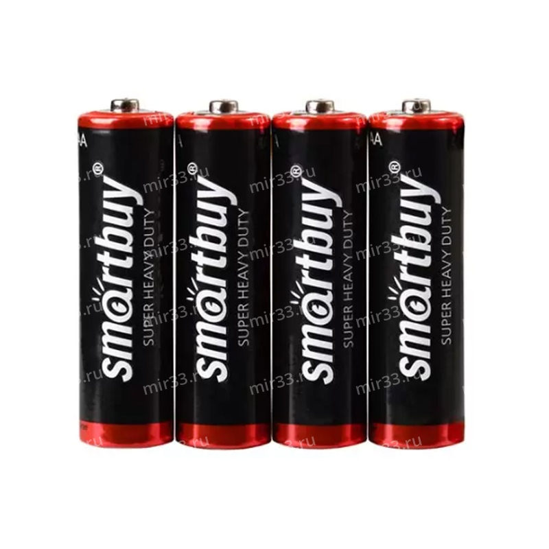 Батарейка AA SmartBuy R06-4P, 1.5B, (8/48/480), (арт.SBBZ-2A04S)
