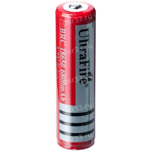 Аккумулятор 18650 UltraFire красный