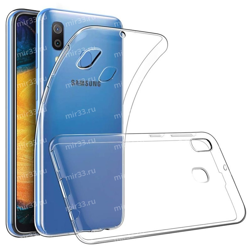 Чехол силиконовый для SAMSUNG Galaxy A20/30  прозрачный