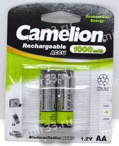 Аккумулятор AA Camelion, HR06-2BL, 1000mAh, (2/24/480)