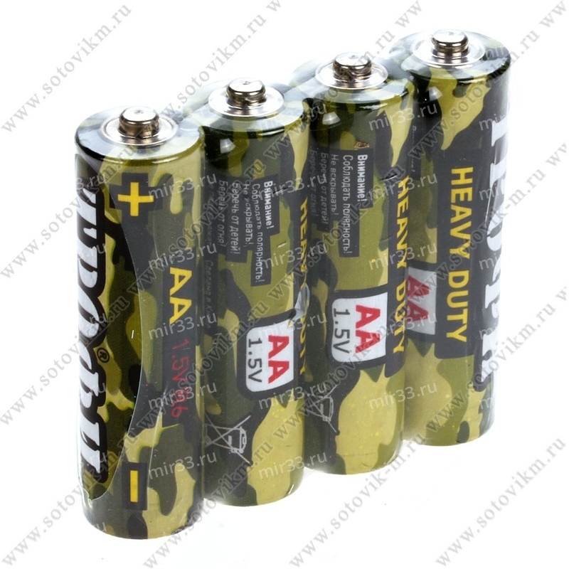 Батарейка AA Трофи R06-4P Классика, 1.5В, (4/60/1200)