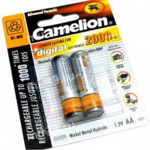 Аккумулятор AA Camelion, HR06-2BL, 2000mAh, (2/24/384)