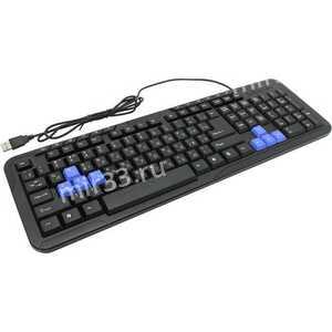Клавиатура проводная Defender, HM-430, мультимедийная, USB, цвет: чёрный