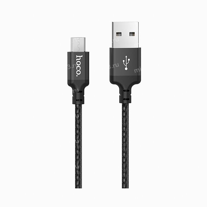 Кабель USB - микро USB HOCO X14 Times speed, 2.0м, 2.0A, цвет: чёрный