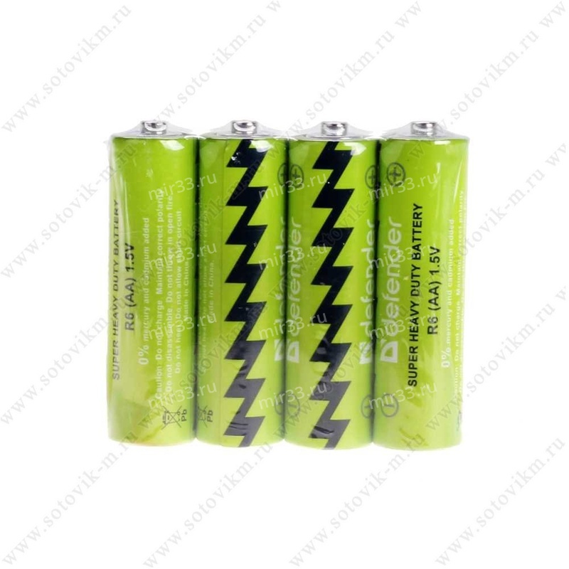 Батарейка AAA Defender R03-4P, 1.5В, (4/24/300)