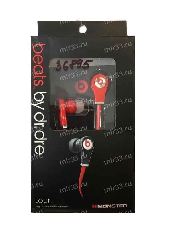 Гарнитура стерео Monster beats by dr.dre Tour Red