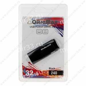 Флеш-накопитель 32Gb OltraMax 240, USB 2.0, пластик, чёрный