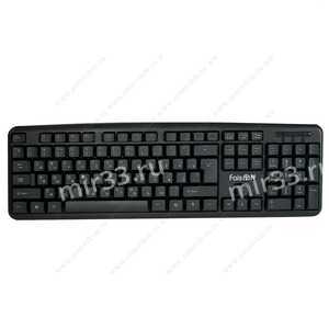 Клавиатура проводная FaisON, Office, KB116, USB, цвет: чёрный