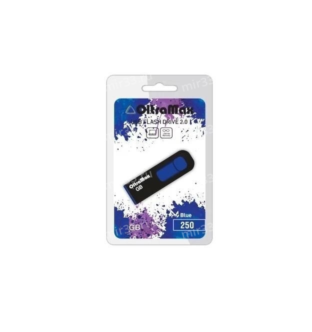 Флеш-накопитель 128Gb OltraMax 250, USB 2.0, пластик, синий