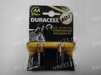 Батарейка AAA Duracell LR03-2BL BASIC CN, 1.5В, (2/24/96)