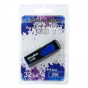 Флеш-накопитель 32Gb OltraMax 250, USB 2.0, пластик, синий