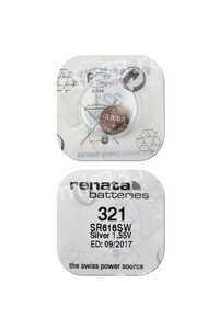 Элемент питания RENATA SR616SW 321 (0%Hg), в упак 10 шт