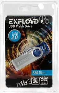 Флеш-накопитель 16Gb Exployd 530, USB 2.0, пластик, синий