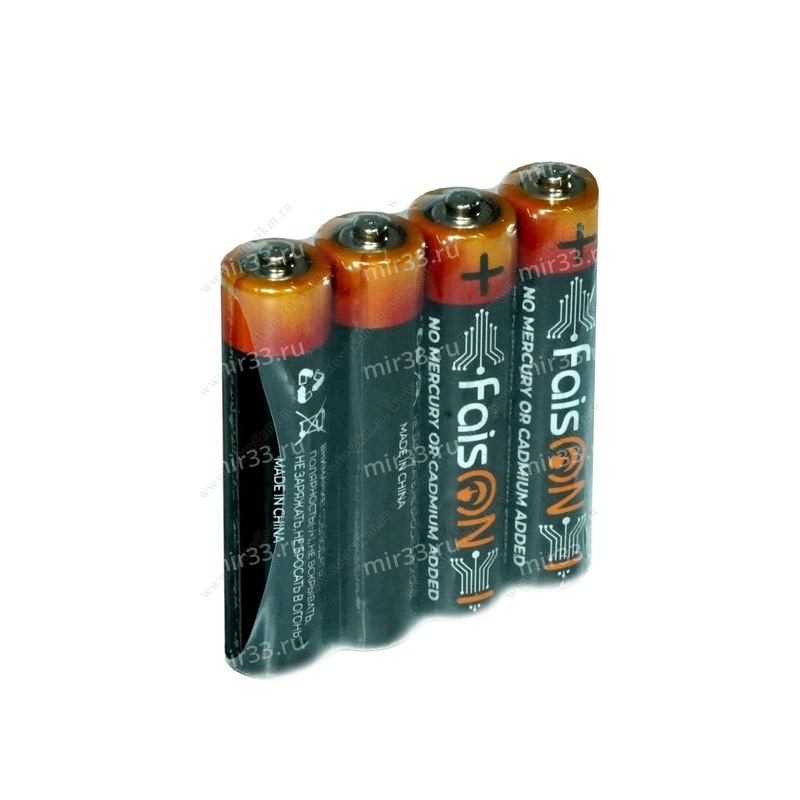 Батарейка AAA FaisON R03P-4P First, Extra, 1.5B, (4/60/600), (арт.FS-B-1094)