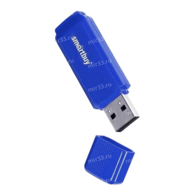 Флеш-накопитель 16Gb SmartBuy Dock, USB 2.0, пластик, синий