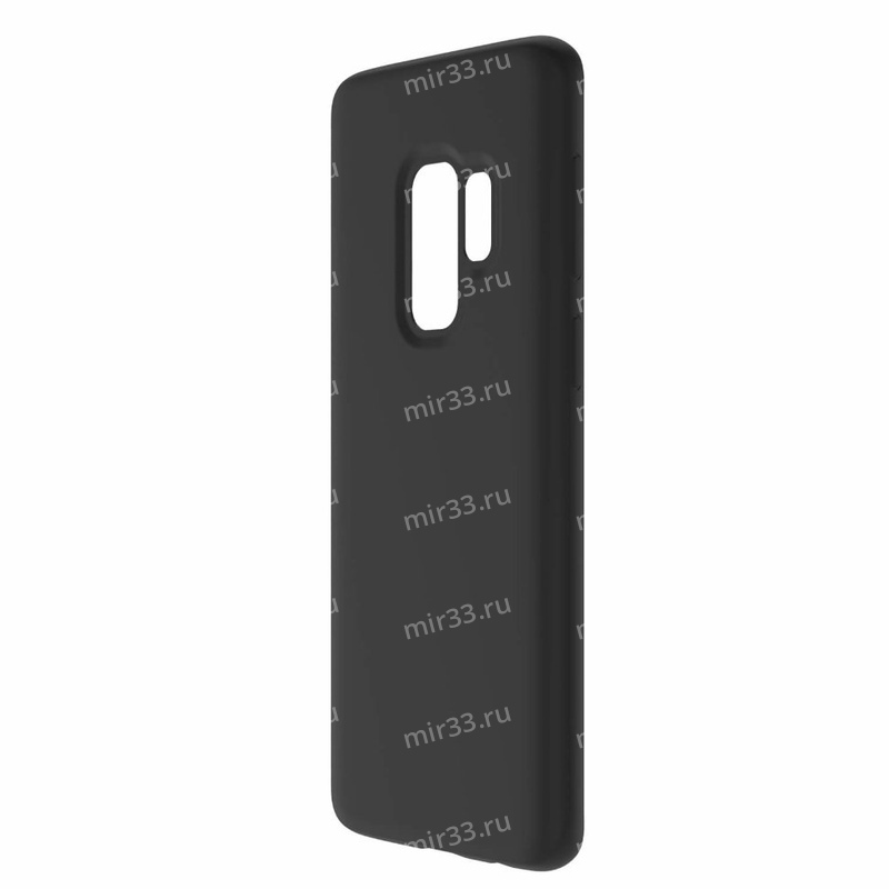 Чехол силиконовый для SAMSUNG Galaxy S9 Plus, цвет: черный