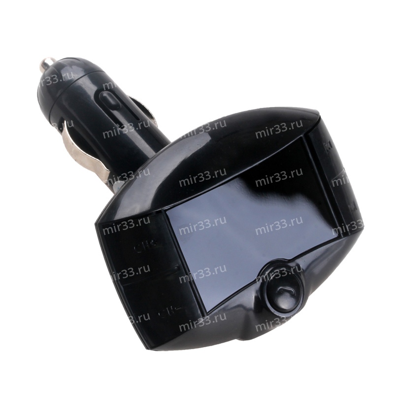FM-трансмиттер без бренда, FM-H5/6 BT, Bluetooth, цвет: чёрный