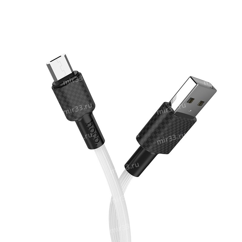 Кабель USB - микро USB HOCO X29 Superior, 1.0м, круглый, 2.0A, силикон, цвет: белый