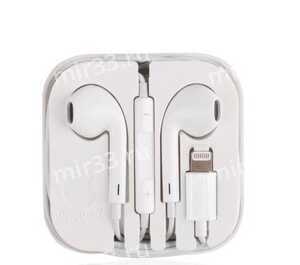 Наушники  iPhone 7,  кабель Apple 8 pin цвет: белый