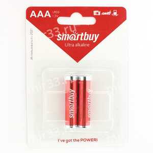 Батарейка AAA SmartBuy LR03-2BL ONE ECO, 1.5В, (2/24/480)
