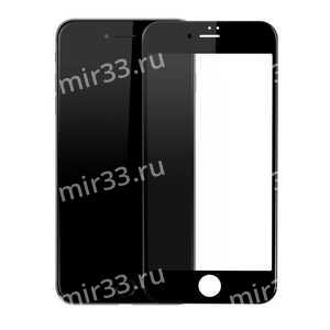 Стекло защитное для iPhone 7/8, цвет: чёрный на весь экран