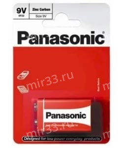 Panasonic Zinc Carbon 6F22RZ/1BP R6F22RZ BL1